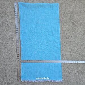 Puro Lino Linen Scarf Caribbean Blue